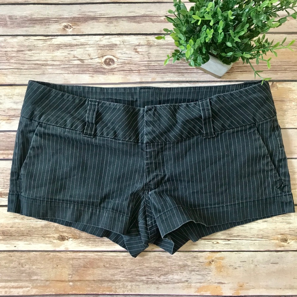 Hurley Pinstripe Black and White Shorts